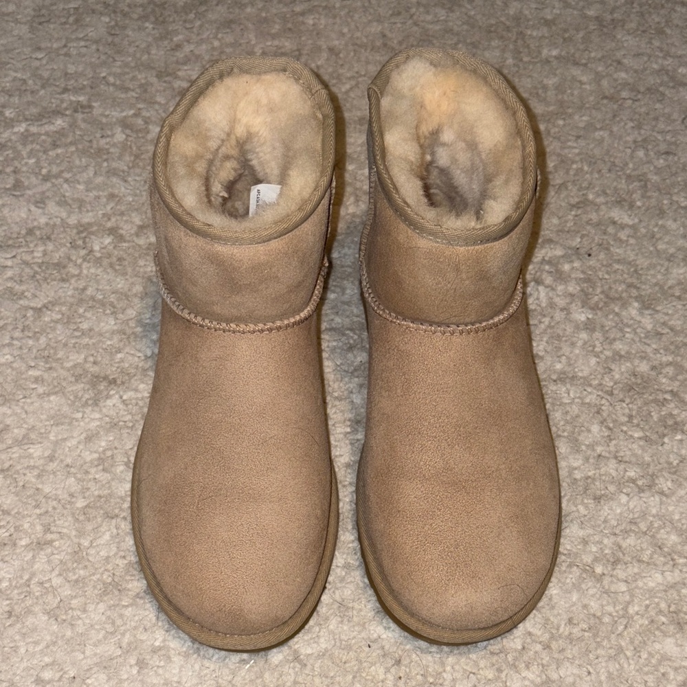 Size 8 Sand Uggs - worn once! Perfect condition